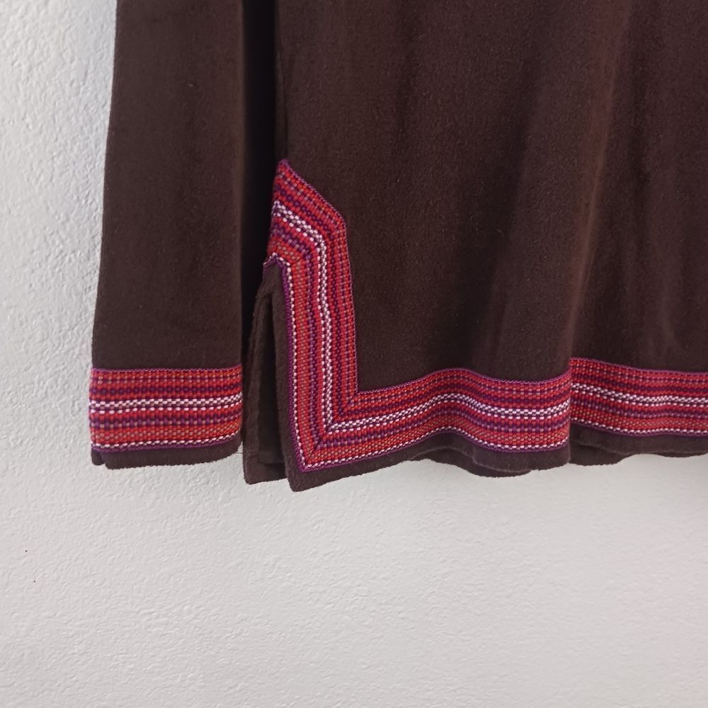 Tory Burch Espresso & Raspberry Stripe Terry Clot… - image 2